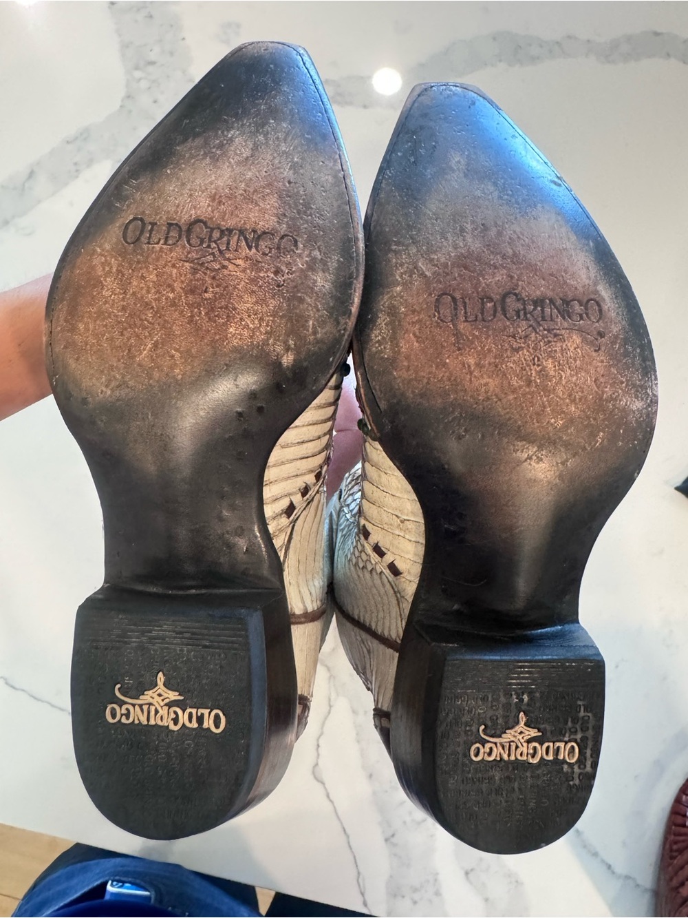 Old Gringo Cream & Brown Genuine High End Western boot. - Picture 12 of 12